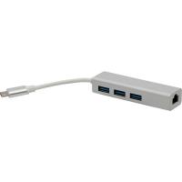 DAYTONA FIX FC05 USB3.1 TYPE-C => 3xUSB3.0+RJ45 